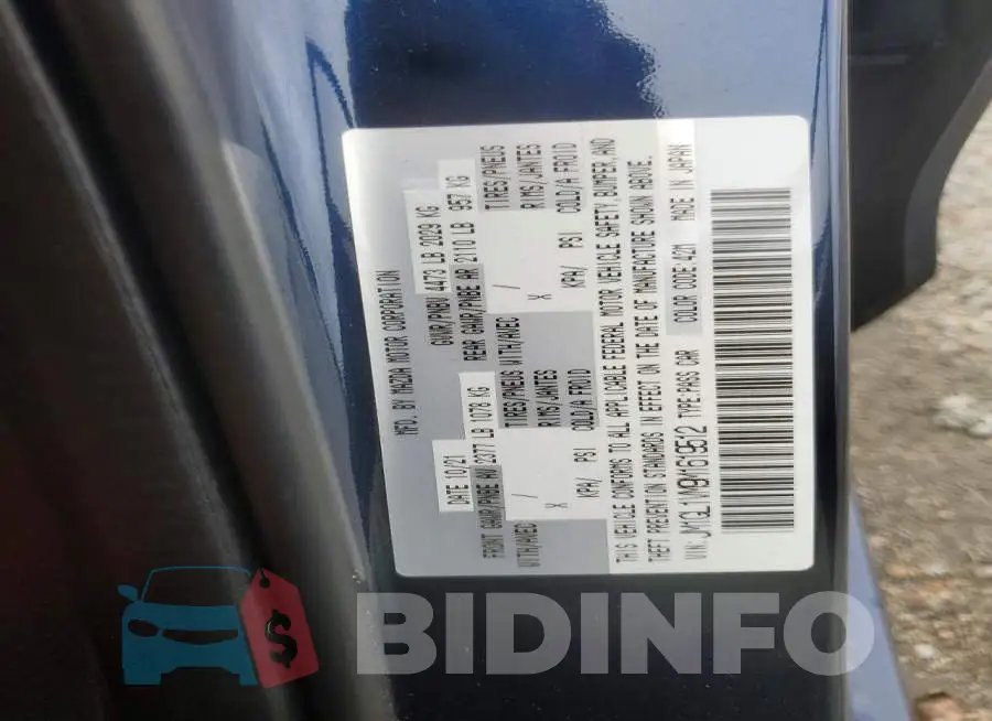 JM1GL1VM9M1619512 Photo# 12