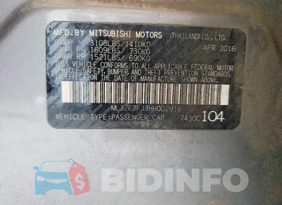 ML32F3FJ3HH002916 Photo# 12