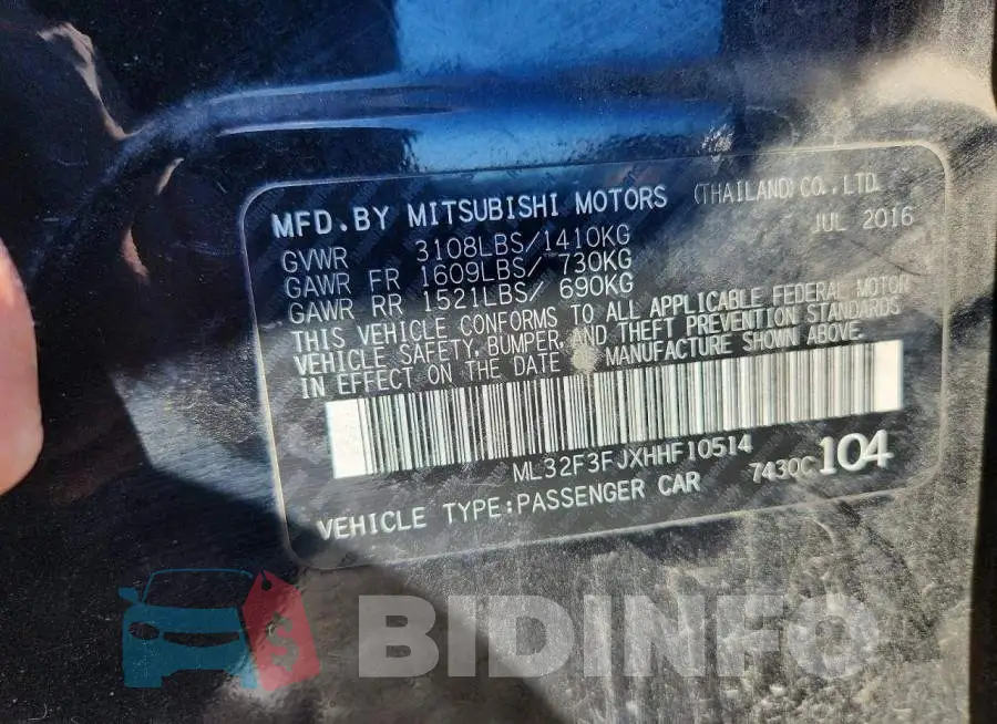 ML32F3FJXHHF10514 Photo# 12