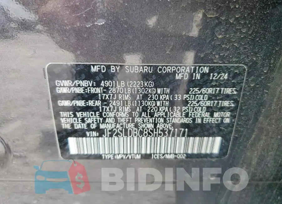 JF2SLDBC8SH537171 Photo# 13