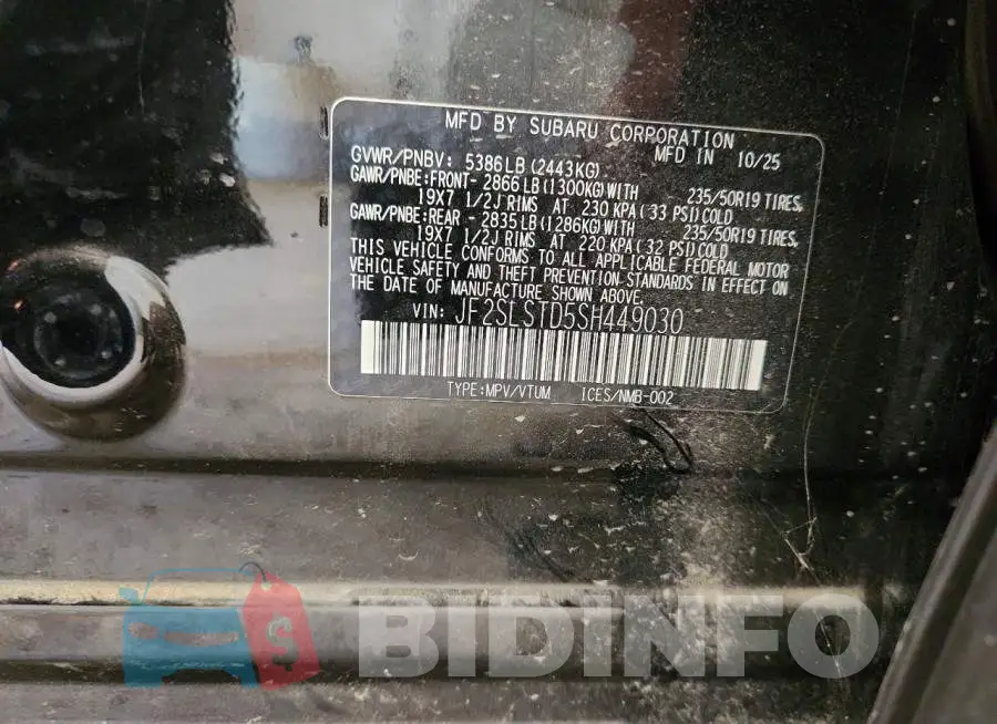 JF2SLSTD5SH449030 Photo# 13