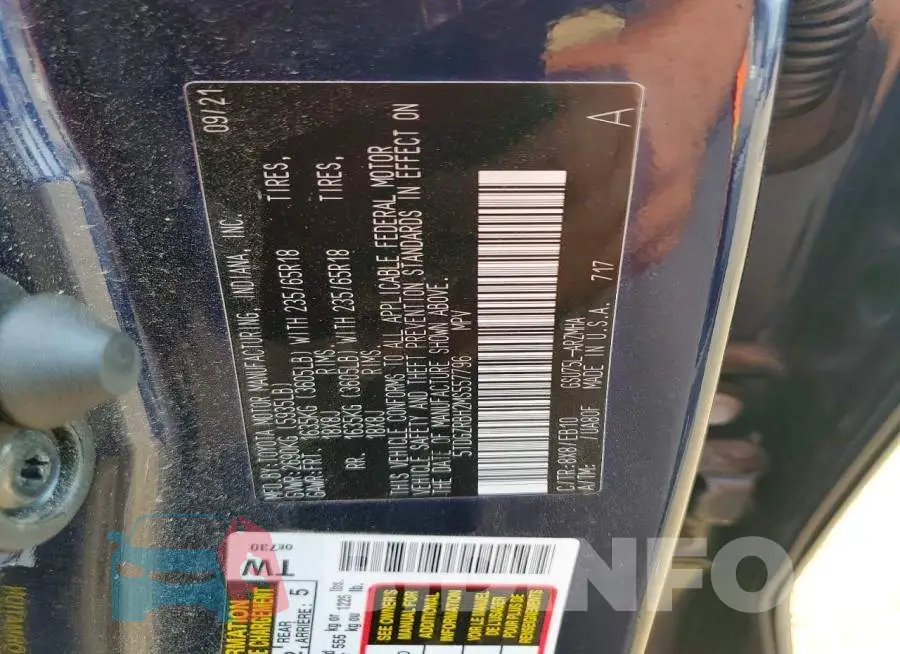 5TDGZRBH2MS557796 Photo# 13