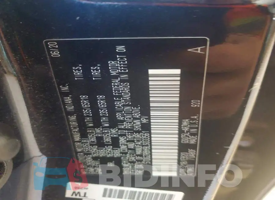5TDGZRBH9LS033561 Photo# 13