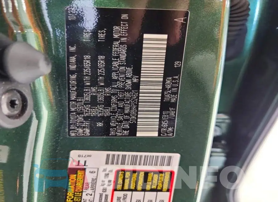 5TDKDRBH4PS524621 Photo# 13
