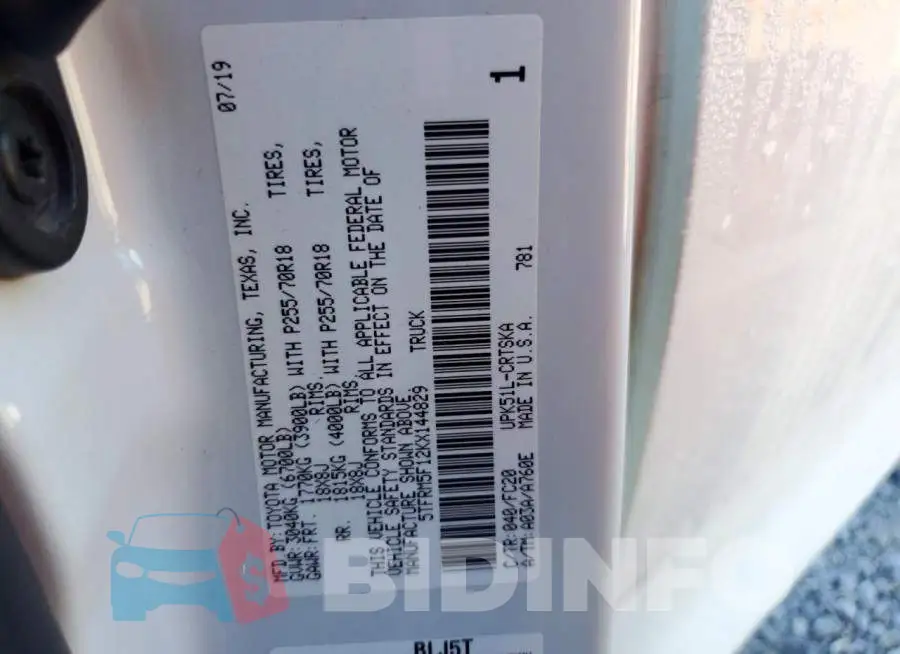 5TFRM5F12KX144829 Photo# 12