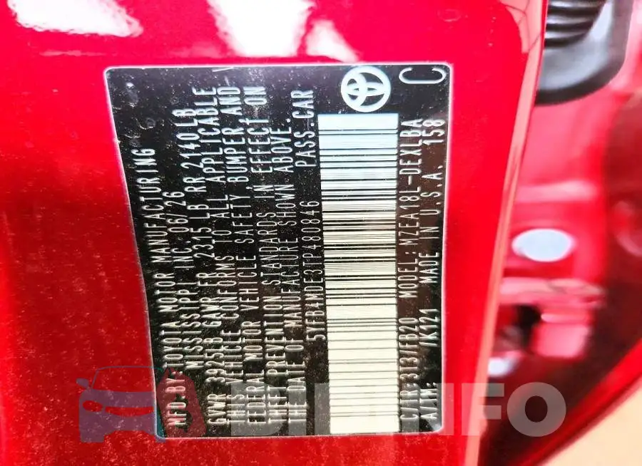 5YFB4MDE3TP480846 Photo# 12