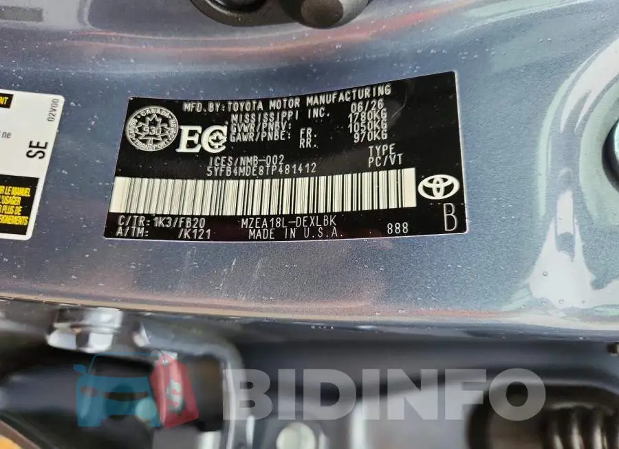 5YFB4MDE8TP481412 Photo# 12