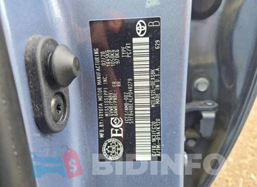5YFB4RBE4LP048279 Photo# 13