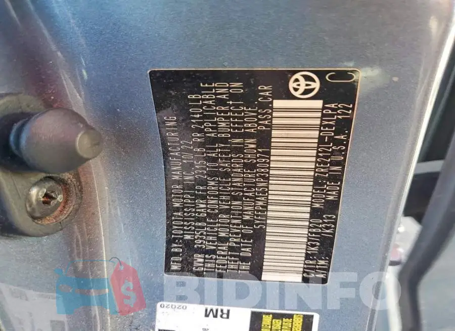 5YFEPMAE5NP380971 Photo# 12