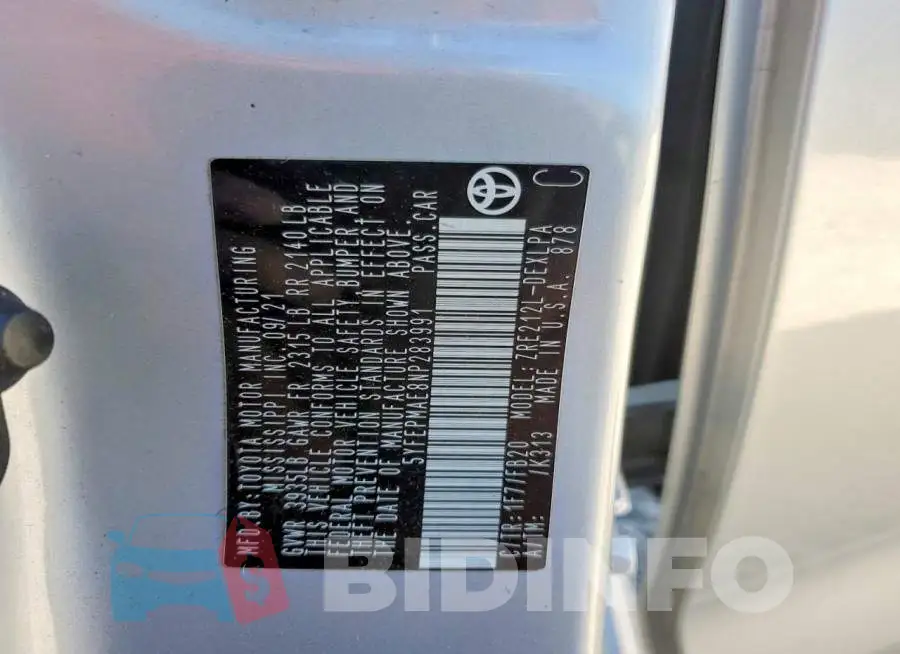 5YFEPMAE8NP283991 Photo# 12