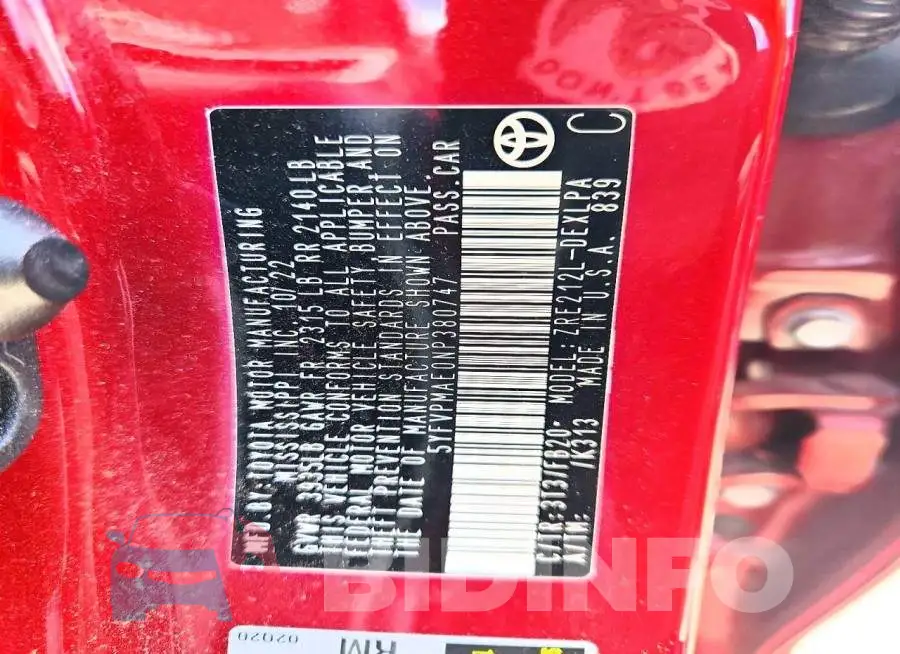 5YFVPMAE0NP380747 Photo# 12