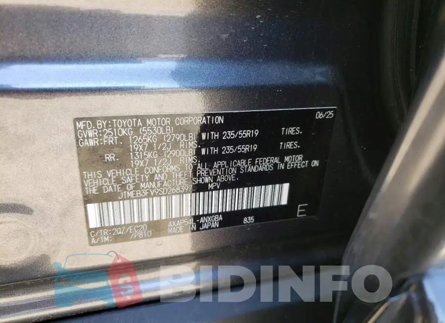 JTMEB3FV9SD268397 Photo# 13