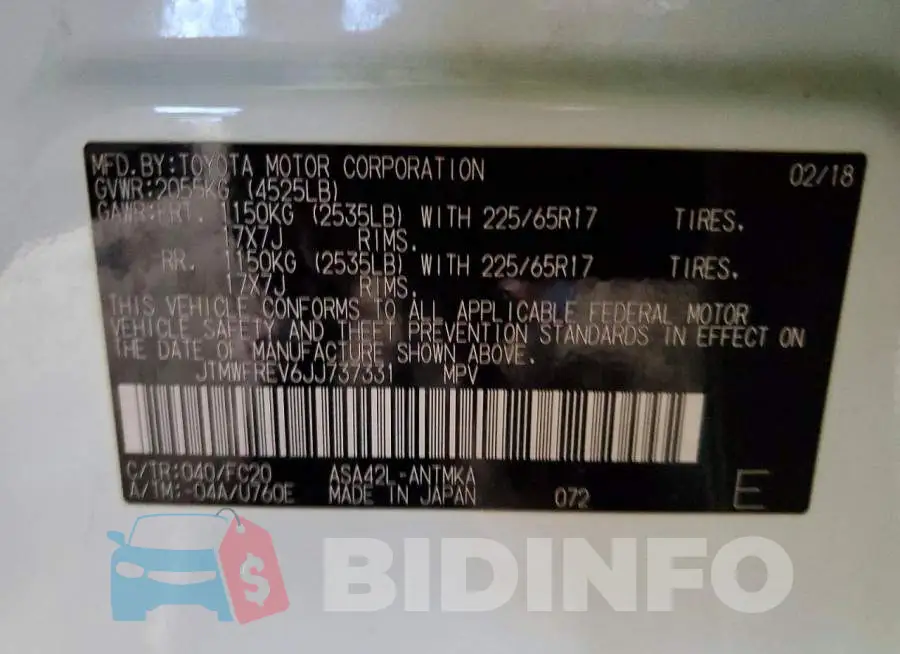 JTMWFREV6JJ737331 Photo# 12