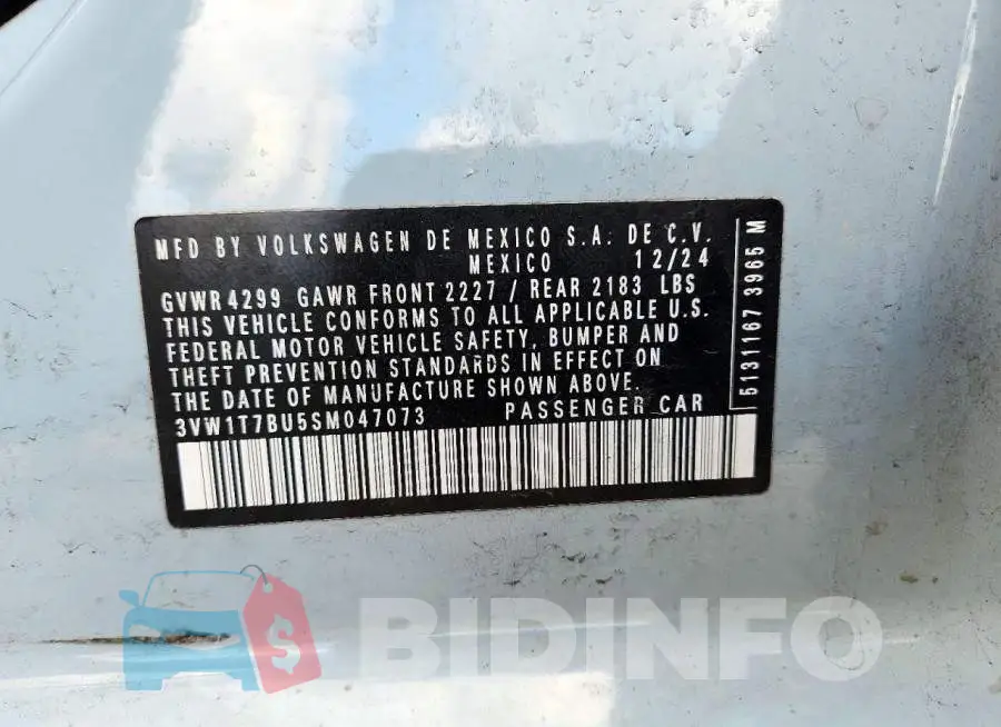 3VW1T7BU5SM047073 Photo# 12
