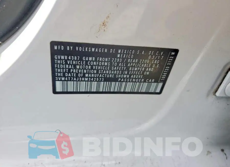 3VW4T7AJ3HM342573 Photo# 12