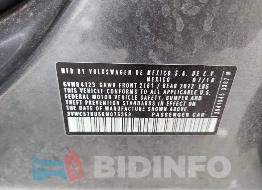 3VWC57BU5KM075359 Photo# 12