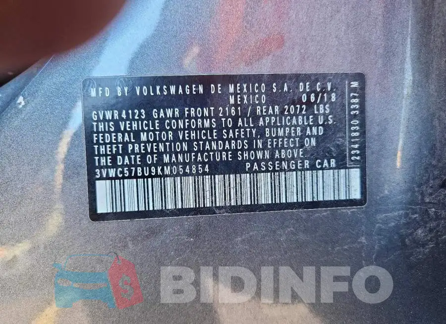 3VWC57BU9KM054854 Photo# 12