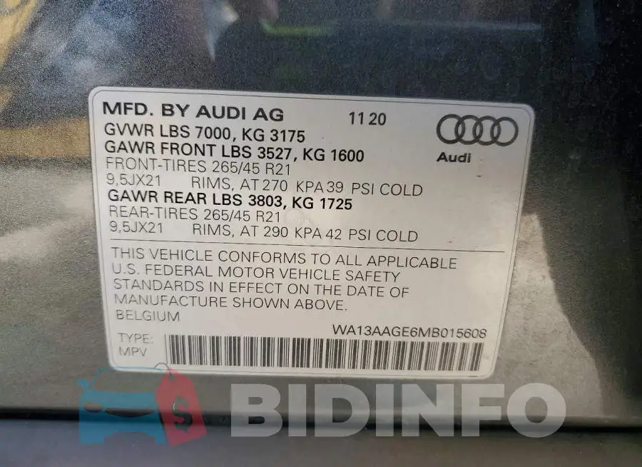 WA13AAGE6MB015608 Photo# 13