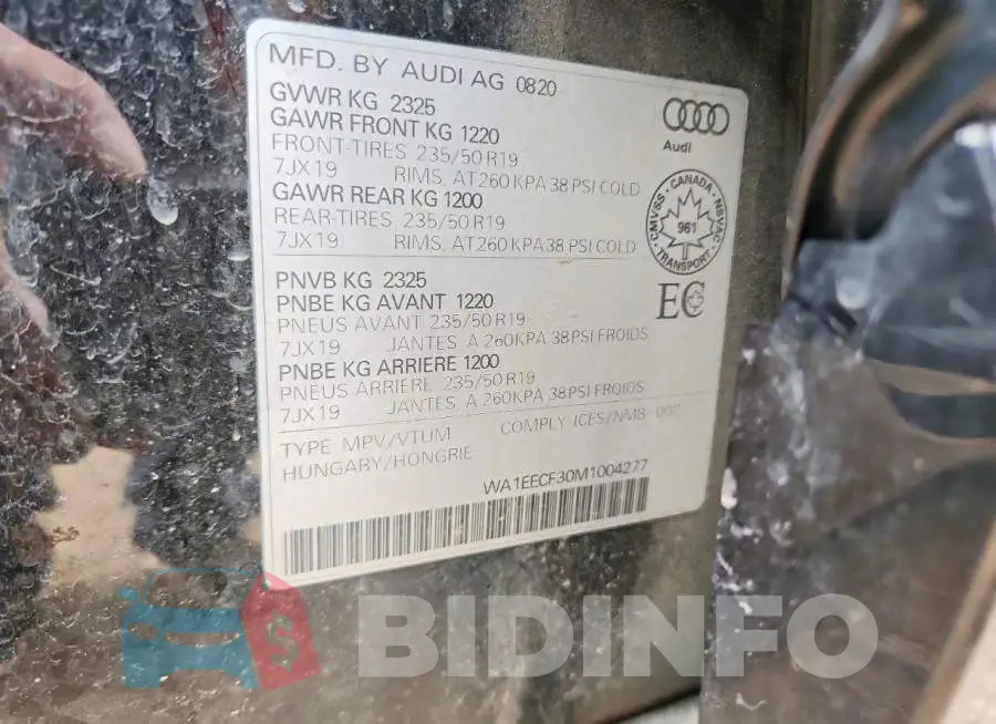 WA1EECF30M1004277 Photo# 13
