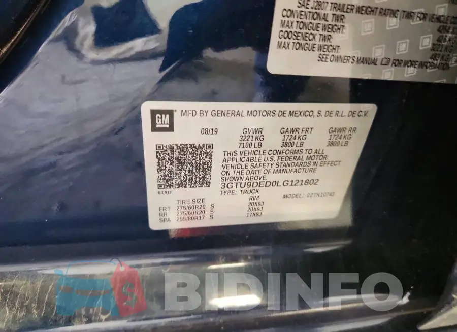 3GTU9DED0LG121802 Photo# 12