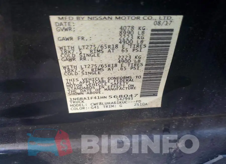 1N6BA1F41HN568047 Photo# 13