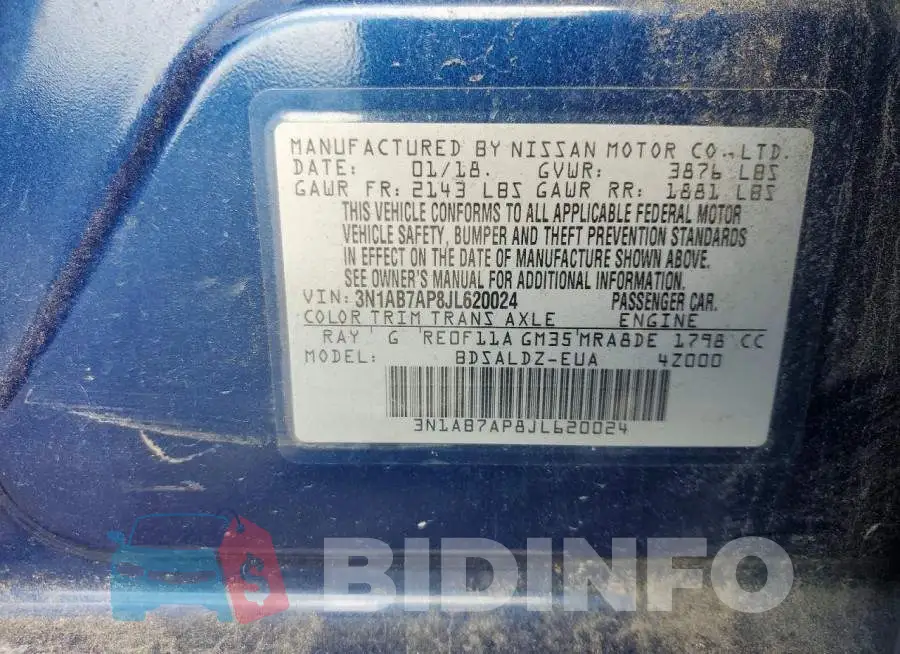 3N1AB7AP8JL620024 Photo# 12