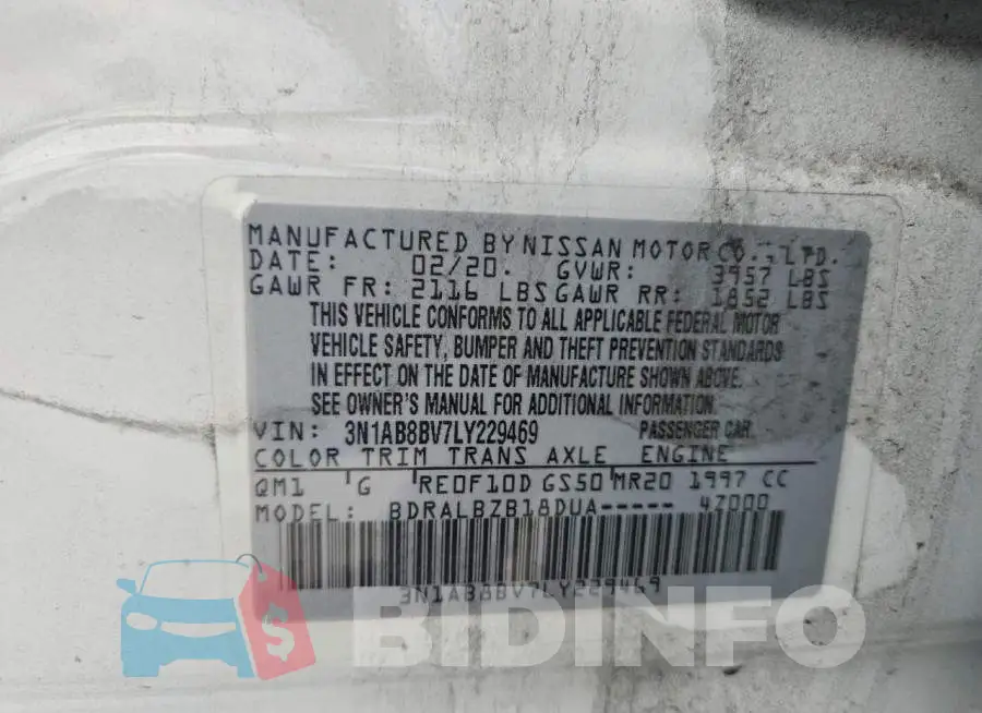 3N1AB8BV7LY229469 Photo# 12