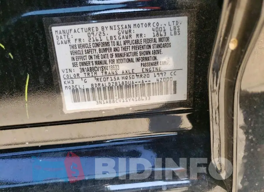 3N1AB8CV1SY418633 Photo# 12