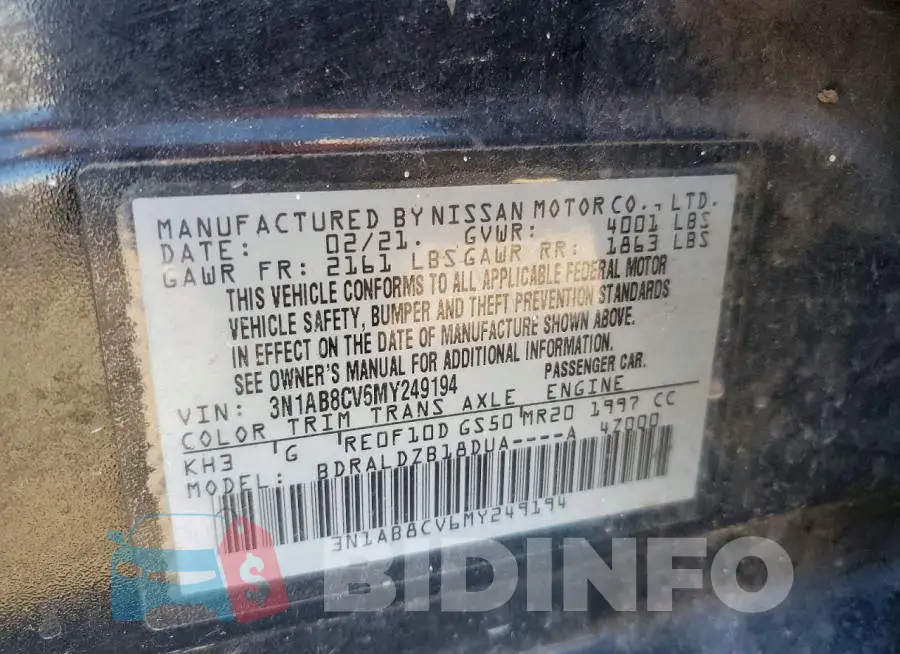 3N1AB8CV6MY249194 Photo# 12