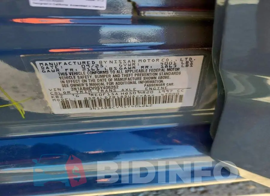 3N1AB8CV9SY406262 Photo# 12