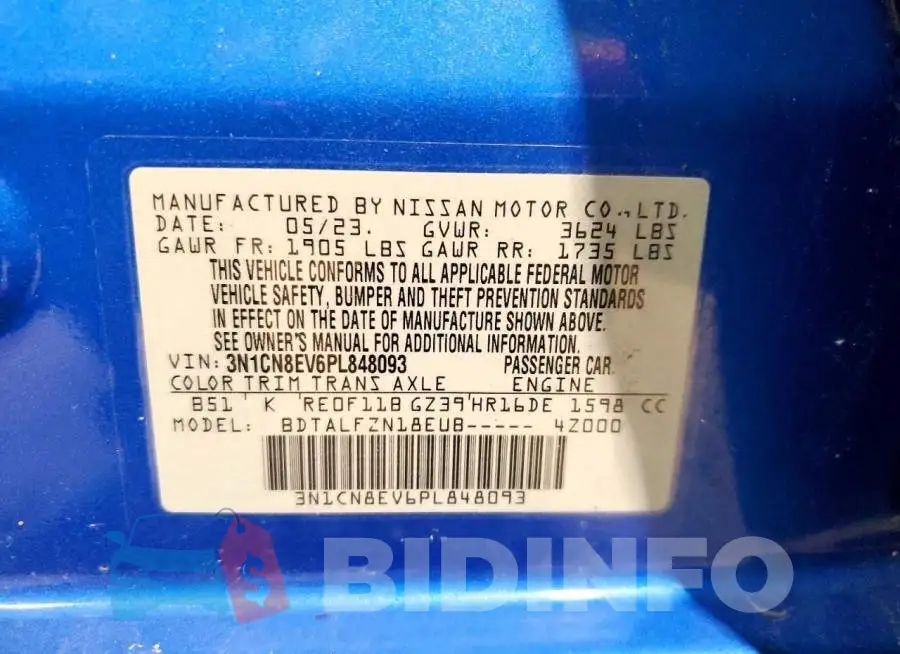 3N1CN8EV6PL848093 Photo# 13