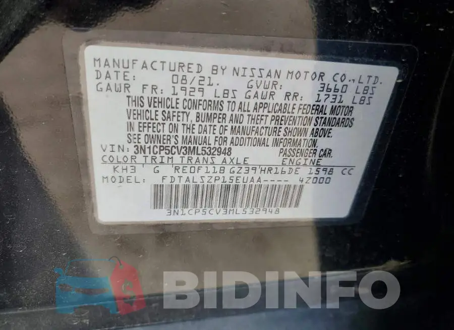 3N1CP5CV3ML532948 Photo# 14