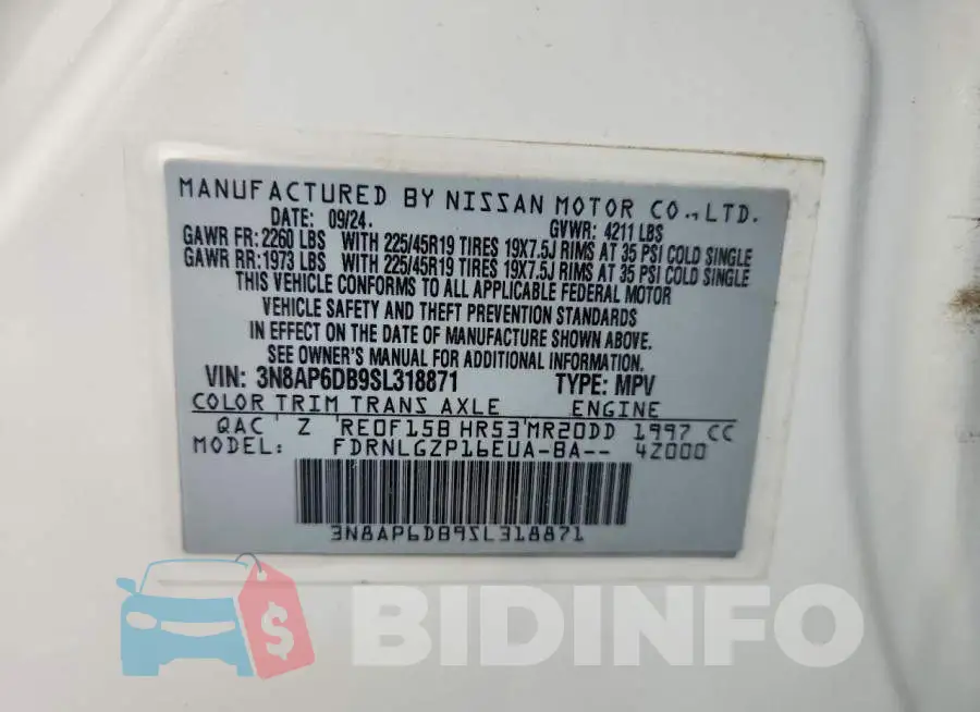 3N8AP6DB9SL318871 Photo# 13