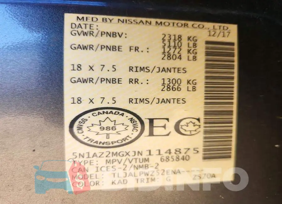 5N1AZ2MGXJN114875 Photo# 14