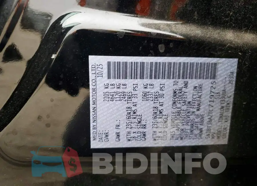 5N1BT3BA2TC719725 Photo# 13