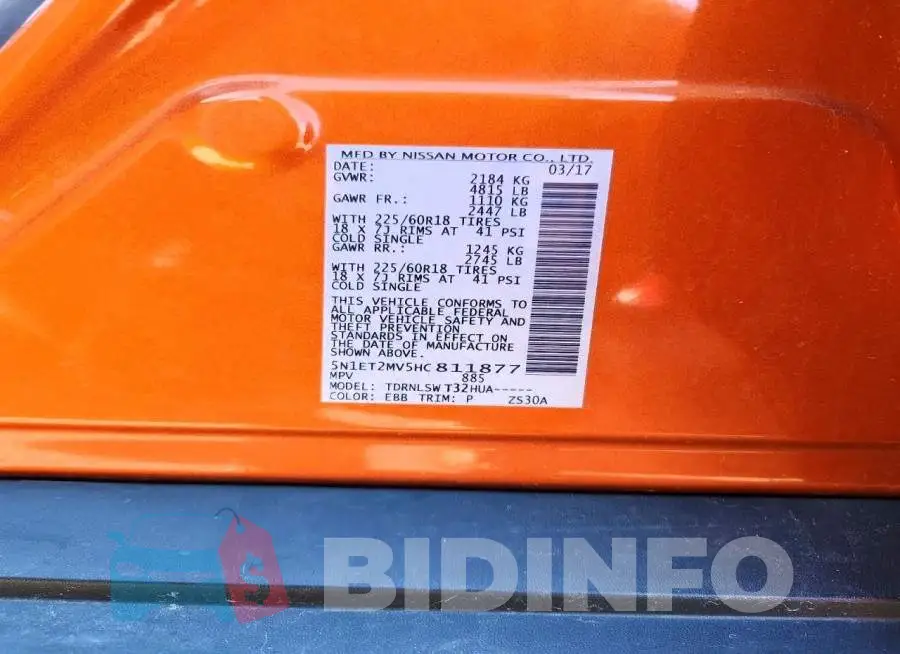 5N1ET2MV5HC811877 Photo# 13