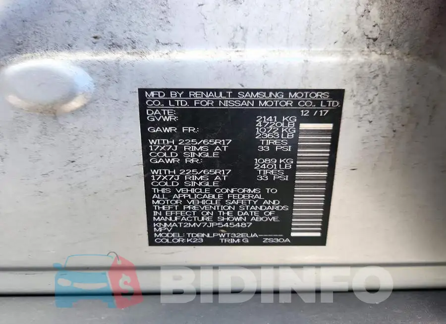 KNMAT2MV7JP545487 Photo# 14