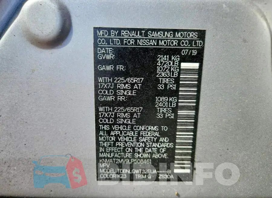 KNMAT2MV9LP508461 Photo# 13