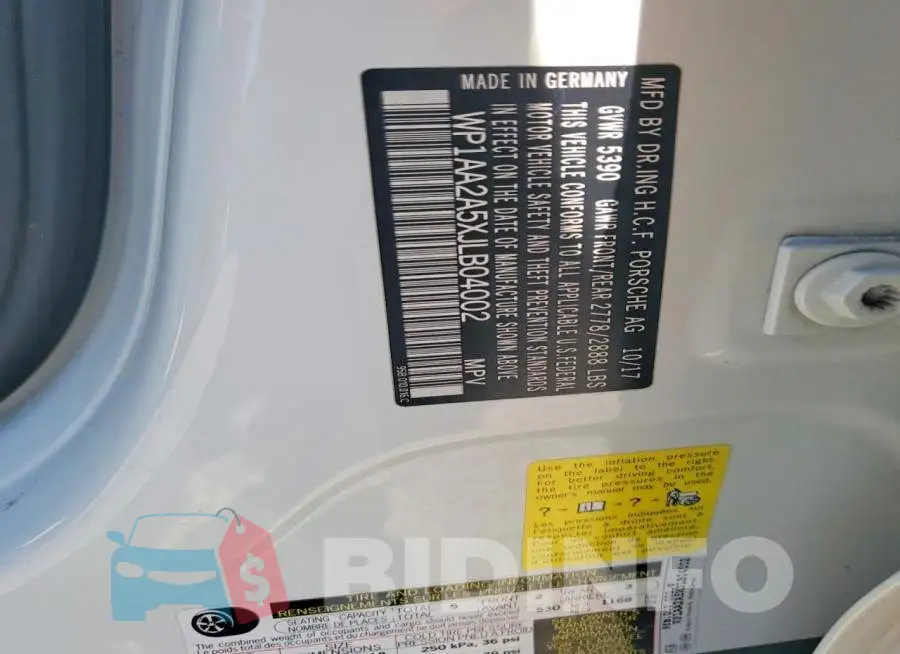 WP1AA2A5XJLB04002 Photo# 13