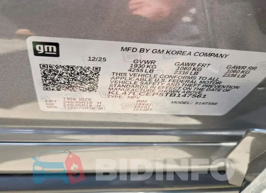 KL47LCEP5TB147561 Photo# 13