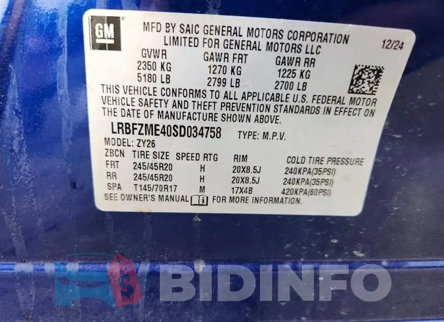 LRBFZME40SD034758 Photo# 14