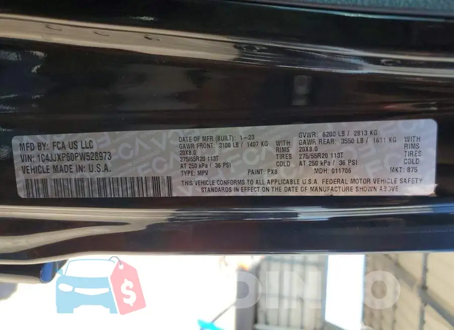 1C4JJXP60PW528973 Photo# 13