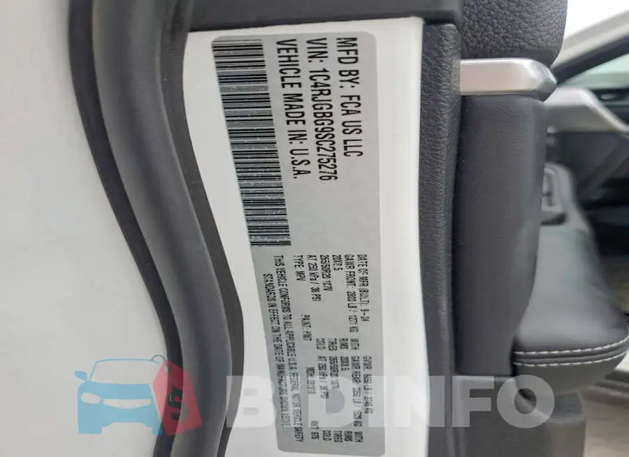 1C4RJGBG9SC275276 Photo# 14