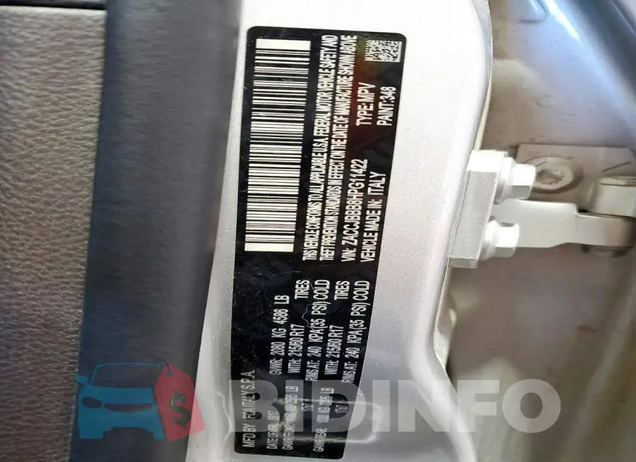 ZACCJBBB8HPG11422 Photo# 13