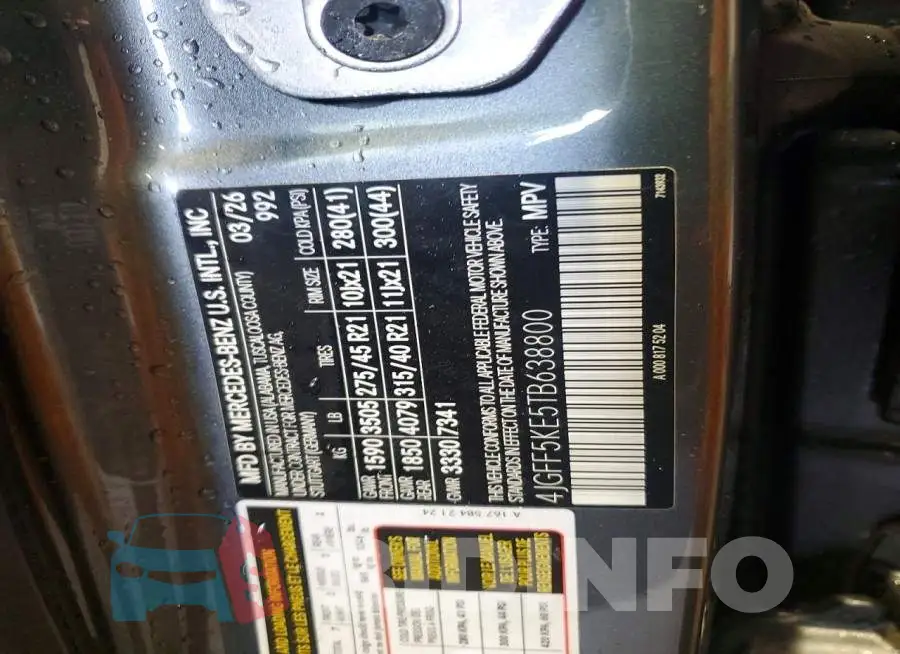4JGFF5KE5TB638800 Photo# 14