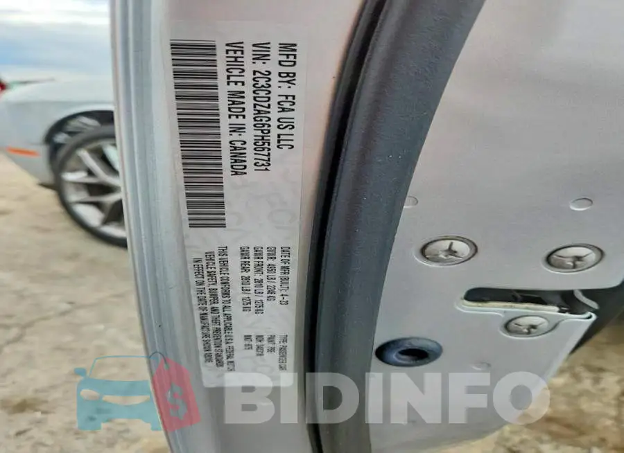 2C3CDZAG6PH567731 Photo# 13