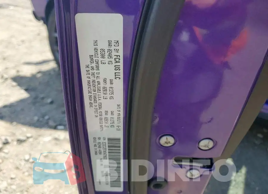 2C3CDZBTXKH679632 Photo# 13