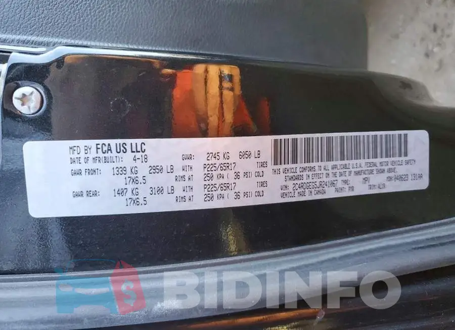 2C4RDGEG5JR241067 Photo# 13