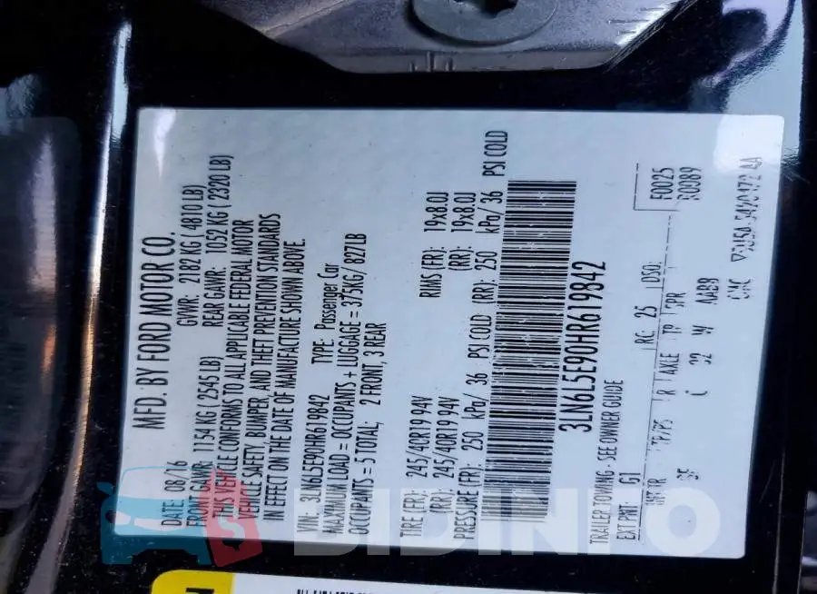3LN6L5E90HR619842 Photo# 13