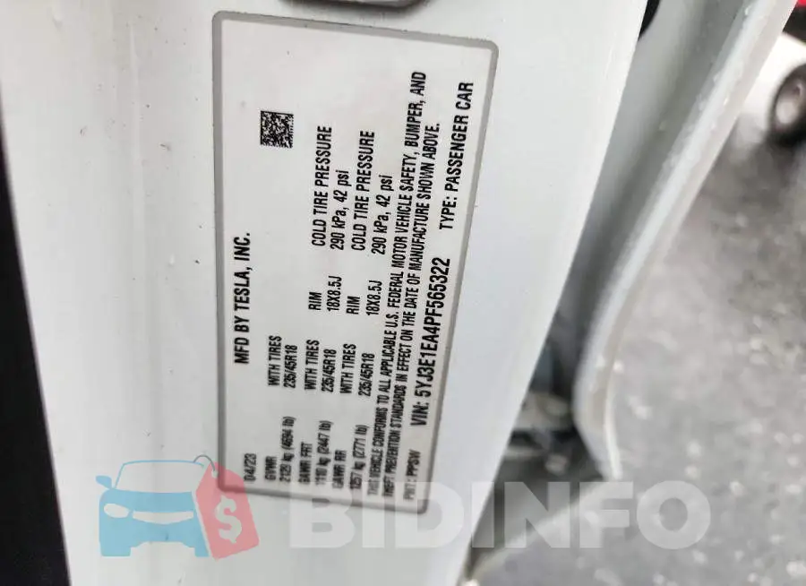 5YJ3E1EA4PF565322 Photo# 12